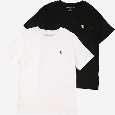 Marškinėliai iš Calvin Klein Jeans, spalva – juoda / balta, Prekių apžvalga