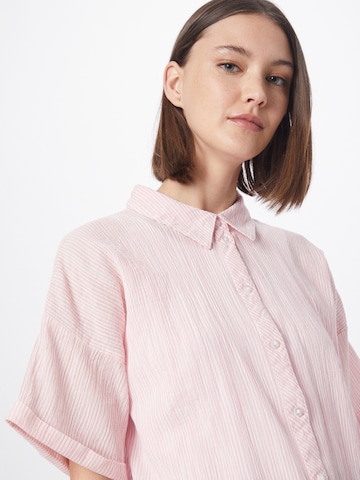 PIECES Shirt Dress 'TERRA' in Pink