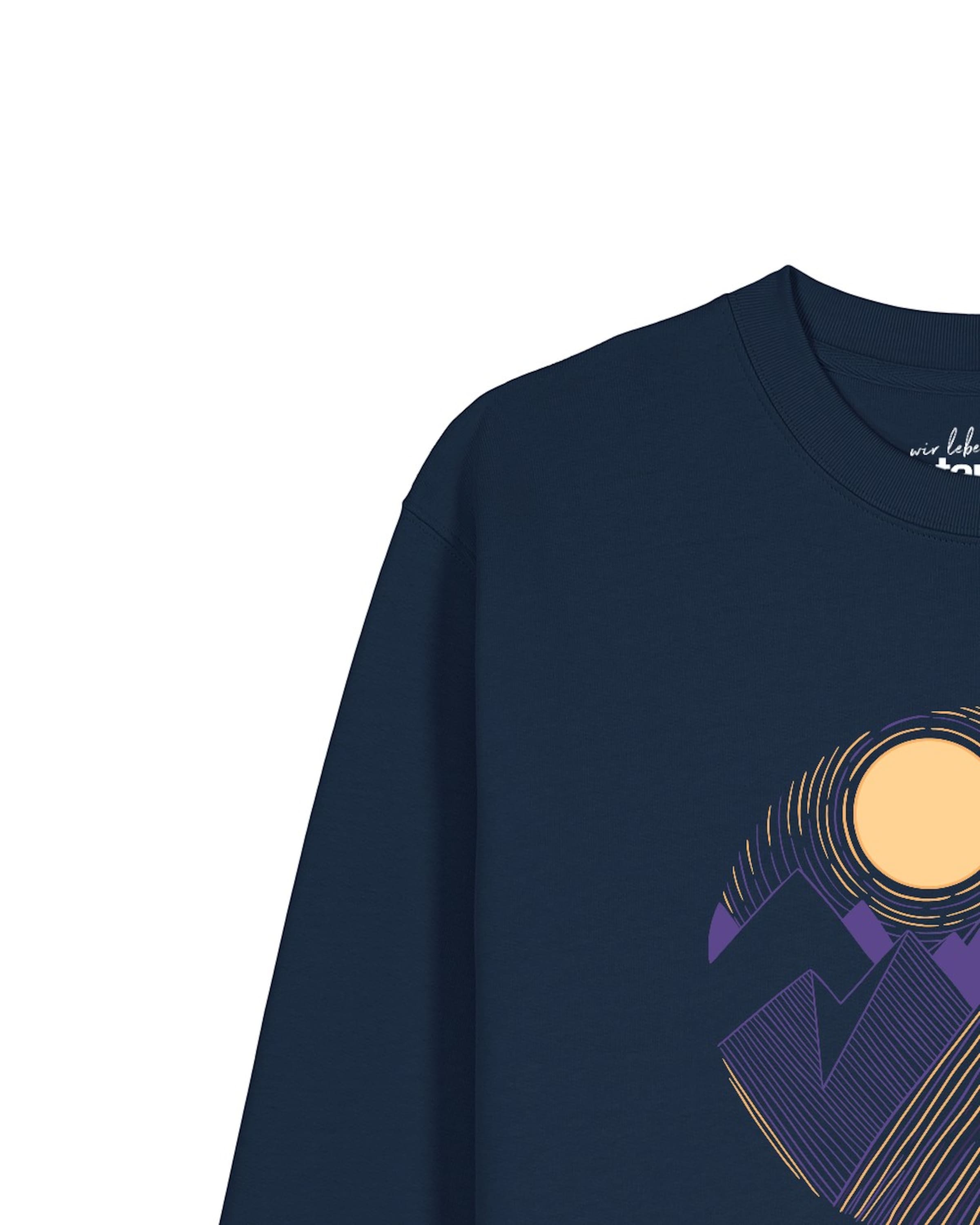 Sweat-shirt 'Geometric Landscape 3' Watapparel en bleu
