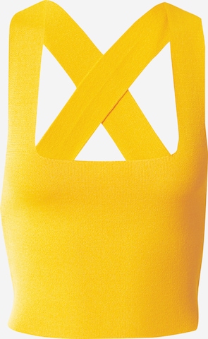Y.A.S Broderad topp 'JAMIE' i gul: framsida