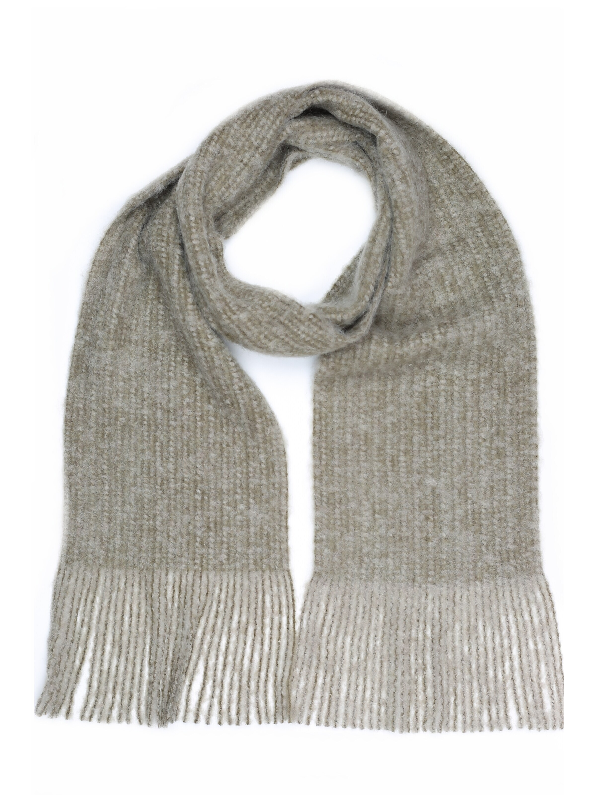 COLLEZIONE ALESSANDRO Scarf 'Wolltraum' in Brown: front