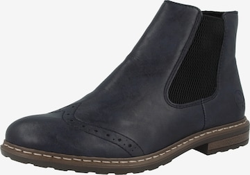 Chelsea Boots Rieker en bleu : devant