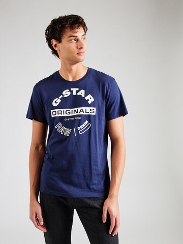 Maglietta di G-STAR in blu: frontale