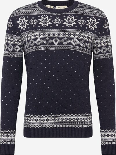 SELECTED HOMME Trui in de kleur Donkerblauw / Offwhite, Productweergave