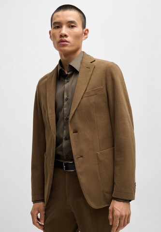 BOSS Slim fit Button Up Shirt in Brown