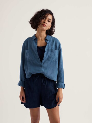 Seasalt Cornwall Blouse 'Hazel Branch' in Blauw: voorkant