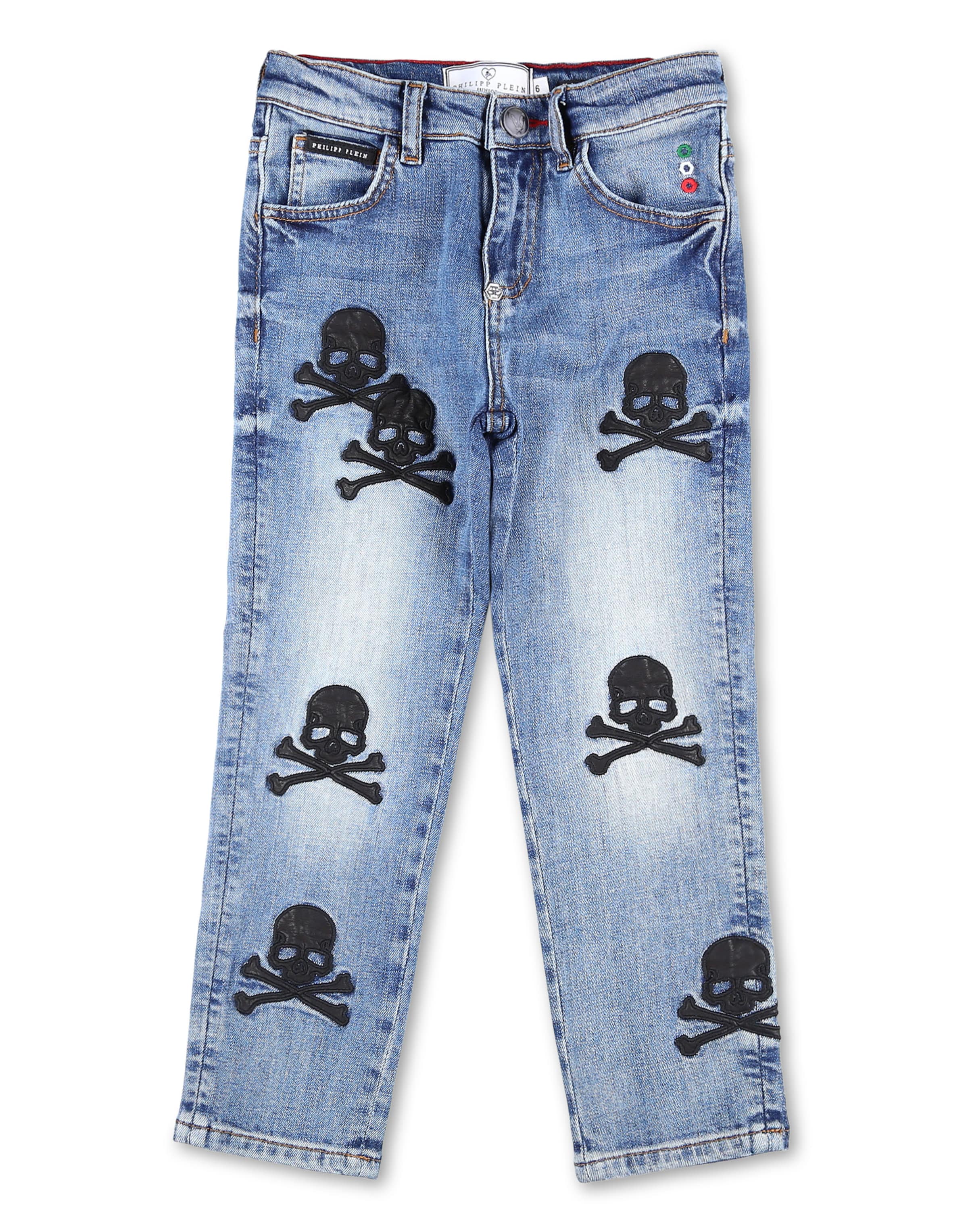 Regular Jean 'Skull' Philipp Plein en bleu : devant