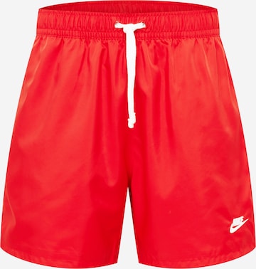 Nike Sportswear Broek 'Essentials' in Rood: voorkant