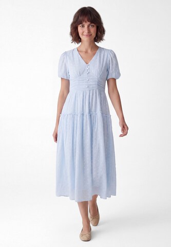 Usha Jurk in Blauw: voorkant