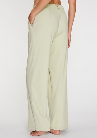 H.I.S Wide leg Pleat-Front Pants in Green