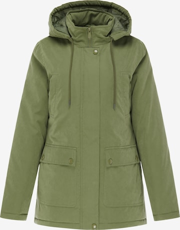 Veste mi-saison Usha en vert : devant
