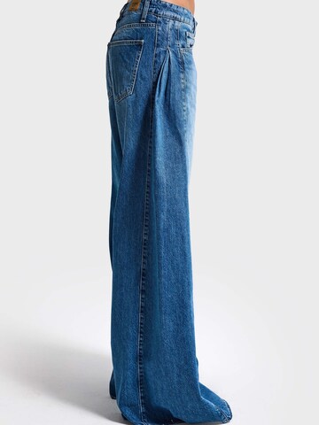 IT'S BASIC Wide leg Jeans 'WIDE MID RISE JEANS (Lenght 32)' in Blauw