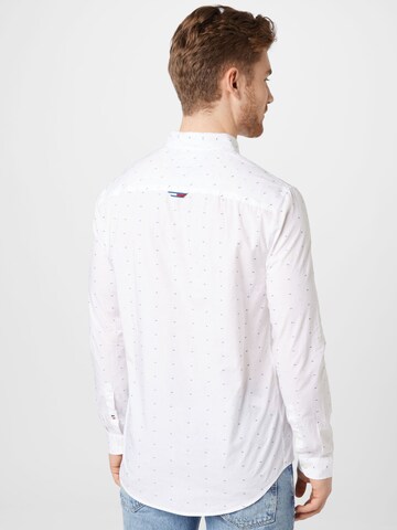 Tommy Jeans Regular fit Button Up Shirt in White