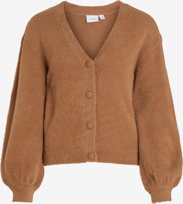 VILA Knit Cardigan 'LAJULI' in Brown: front