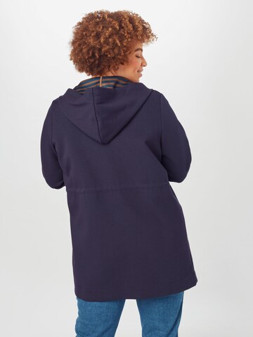 Tom Tailor Women + Zip-Up Hoodie in Blue