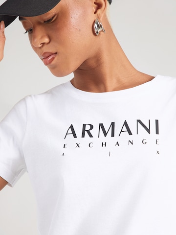 ARMANI EXCHANGE T-shirt i vit