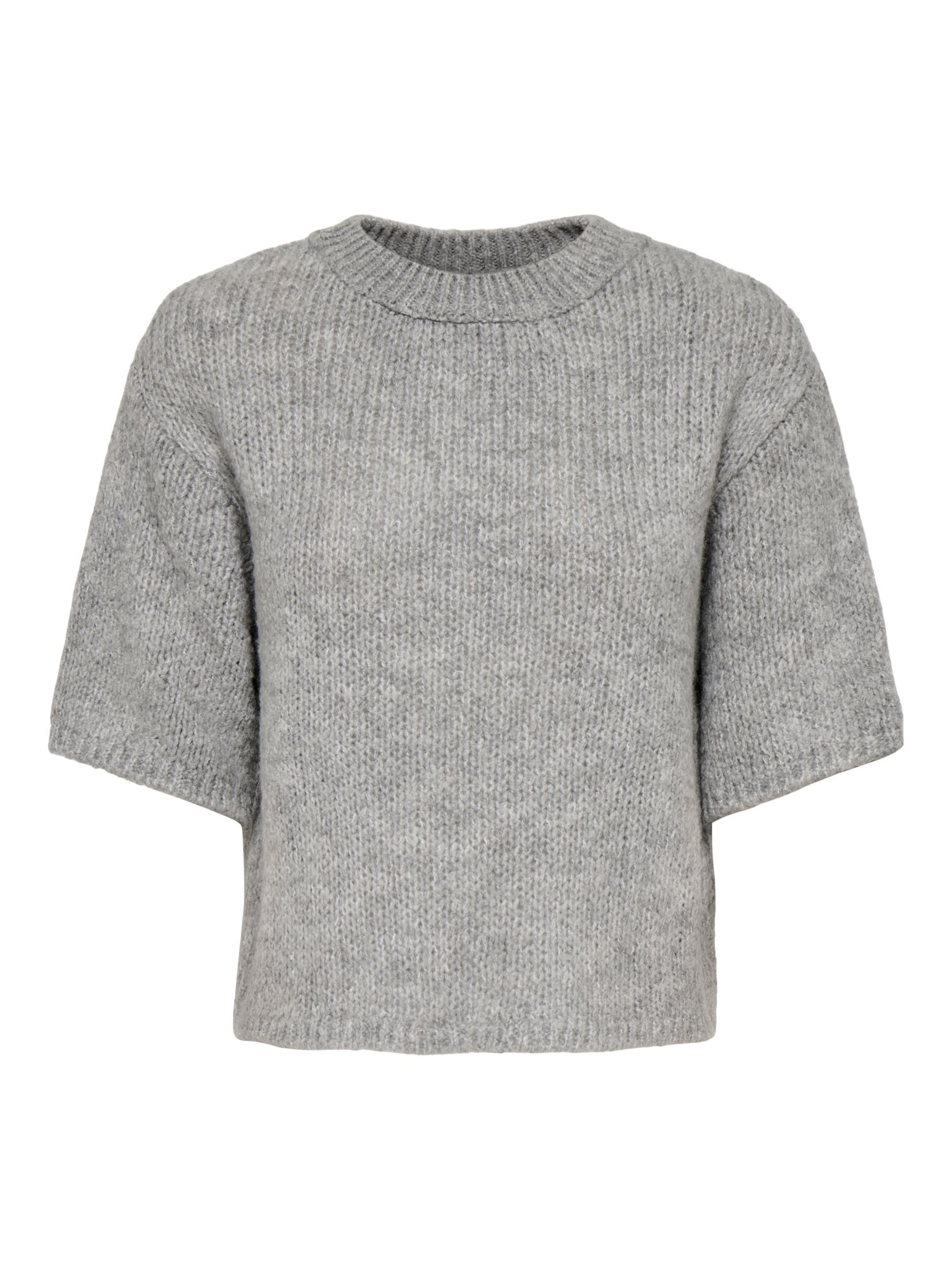 JDY Trui 'JDYLINEA' in Grijs: voorkant