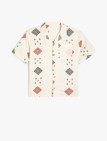 Koton Regular fit Button up shirt in Beige: front