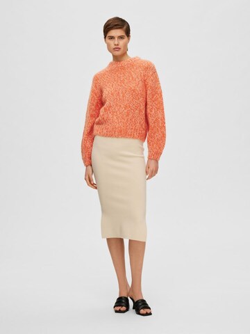 Pull-over SELECTED FEMME en orange