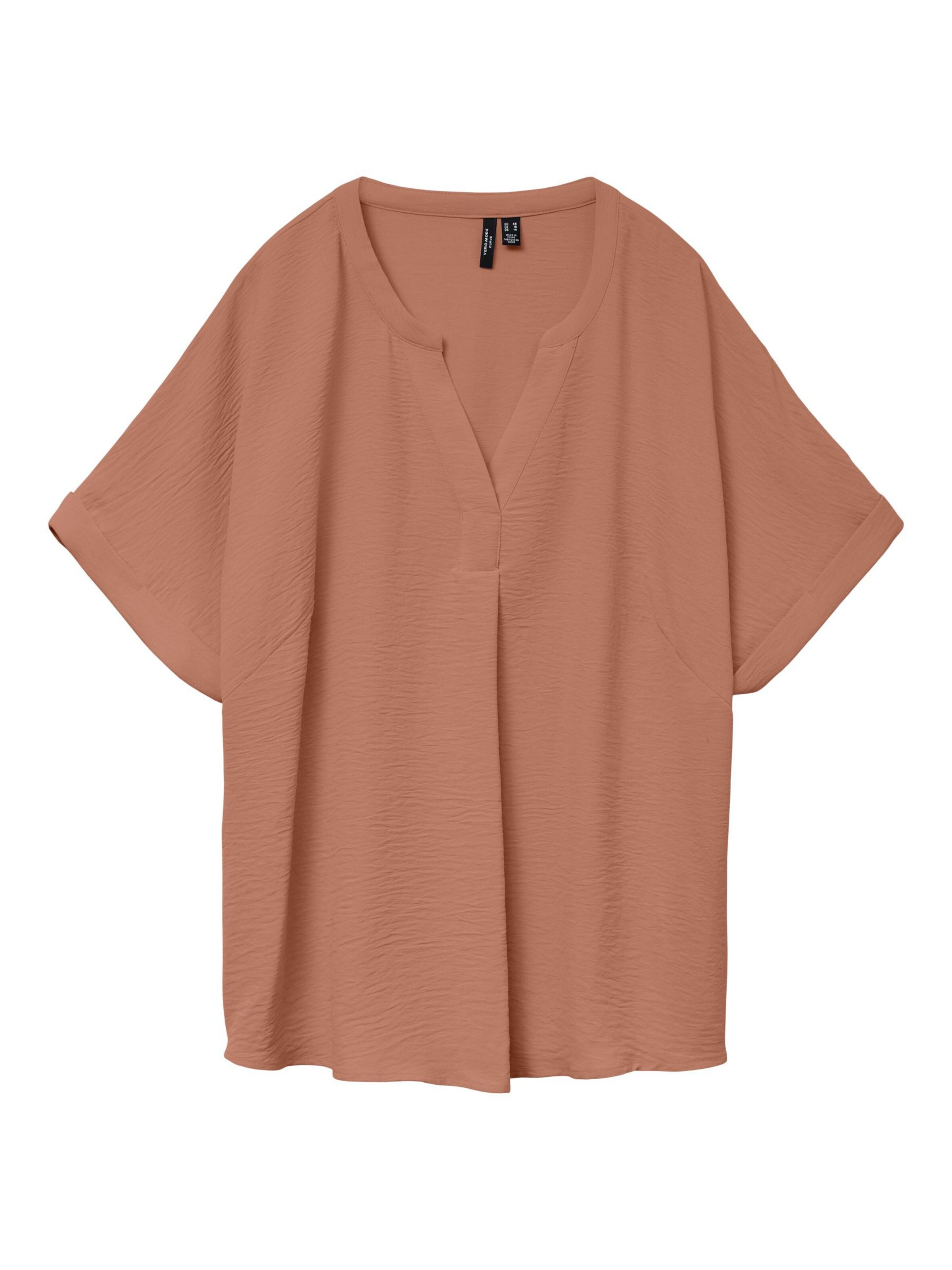 Vero Moda Curve Blouse 'VMCelva' in Brown: front