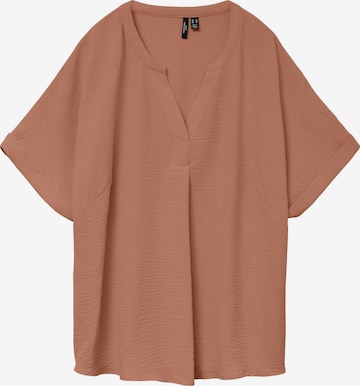 Vero Moda Curve Blouse 'VMCelva' in Brown: front