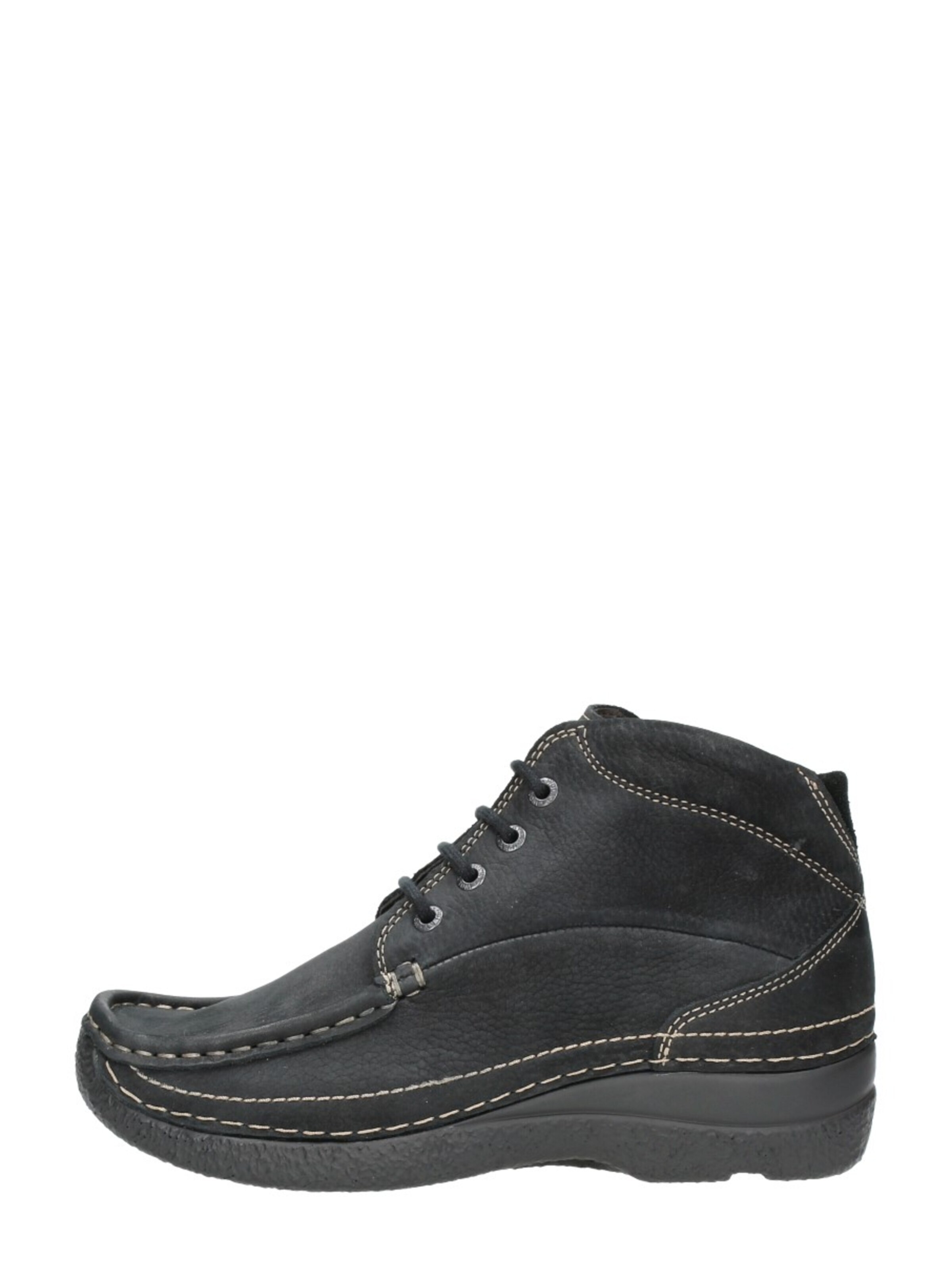 Wolky Schnürstiefelette 'Roll Shoot'‌‌‌‌‌‌ in Schwarz