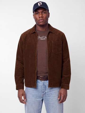 Regular fit Camicia di JACK & JONES in marrone: frontale