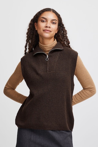 Pull-over 'Onema' b.young en marron : devant
