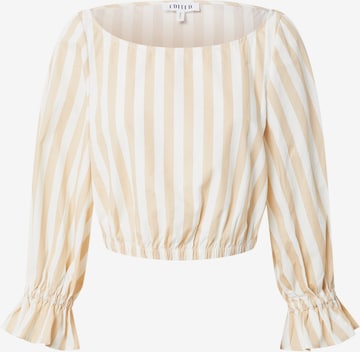 EDITED Blouse 'Peppa' in Beige: voorkant