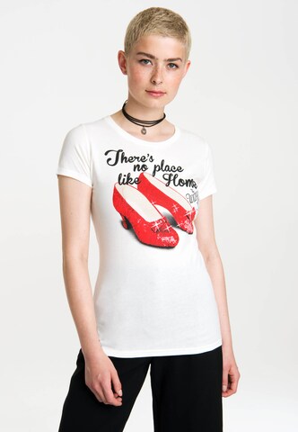 LOGOSHIRT T-Shirt 'There`s no place like home - Der Zauberer von Oz' in Weiß: Vorderseite