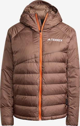 Veste outdoor 'Xperior' ADIDAS TERREX en marron : devant