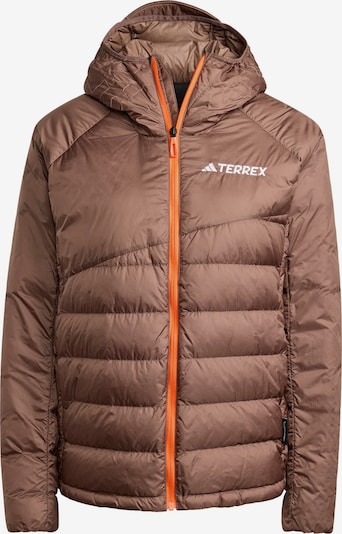 ADIDAS TERREX Outdoorová bunda 'Xperior' ve velikosti XXS - hnědá / bílá, Produkt