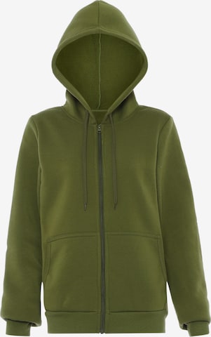 Veste de survêtement myMo ATHLSR en vert : devant