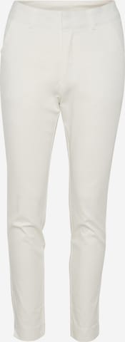 Coupe slim Pantalon chino 'Lea' Kaffe en blanc : devant