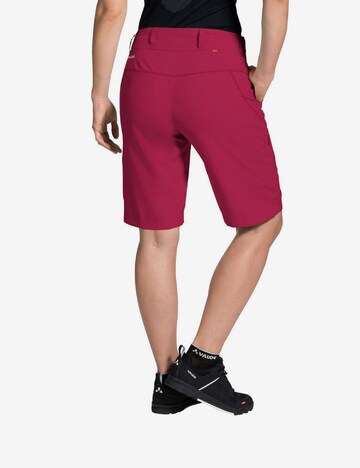 VAUDE Slim fit Outdoor Pants 'Ledro' in Red