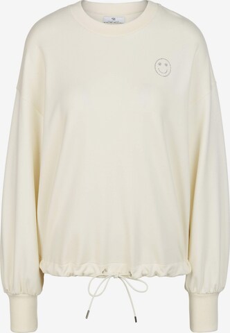 Sweat-shirt WALL London en beige : devant