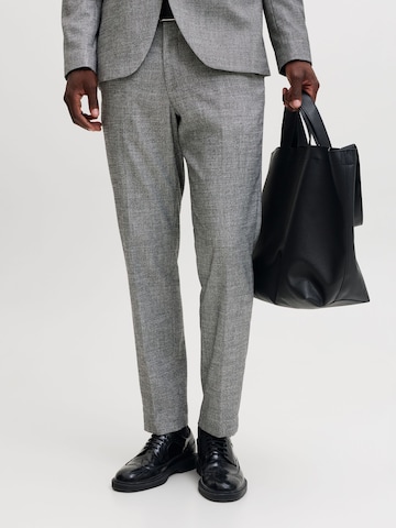 JACK & JONES Slimfit Bandplooibroek 'JPRMartin' in Grijs: voorkant