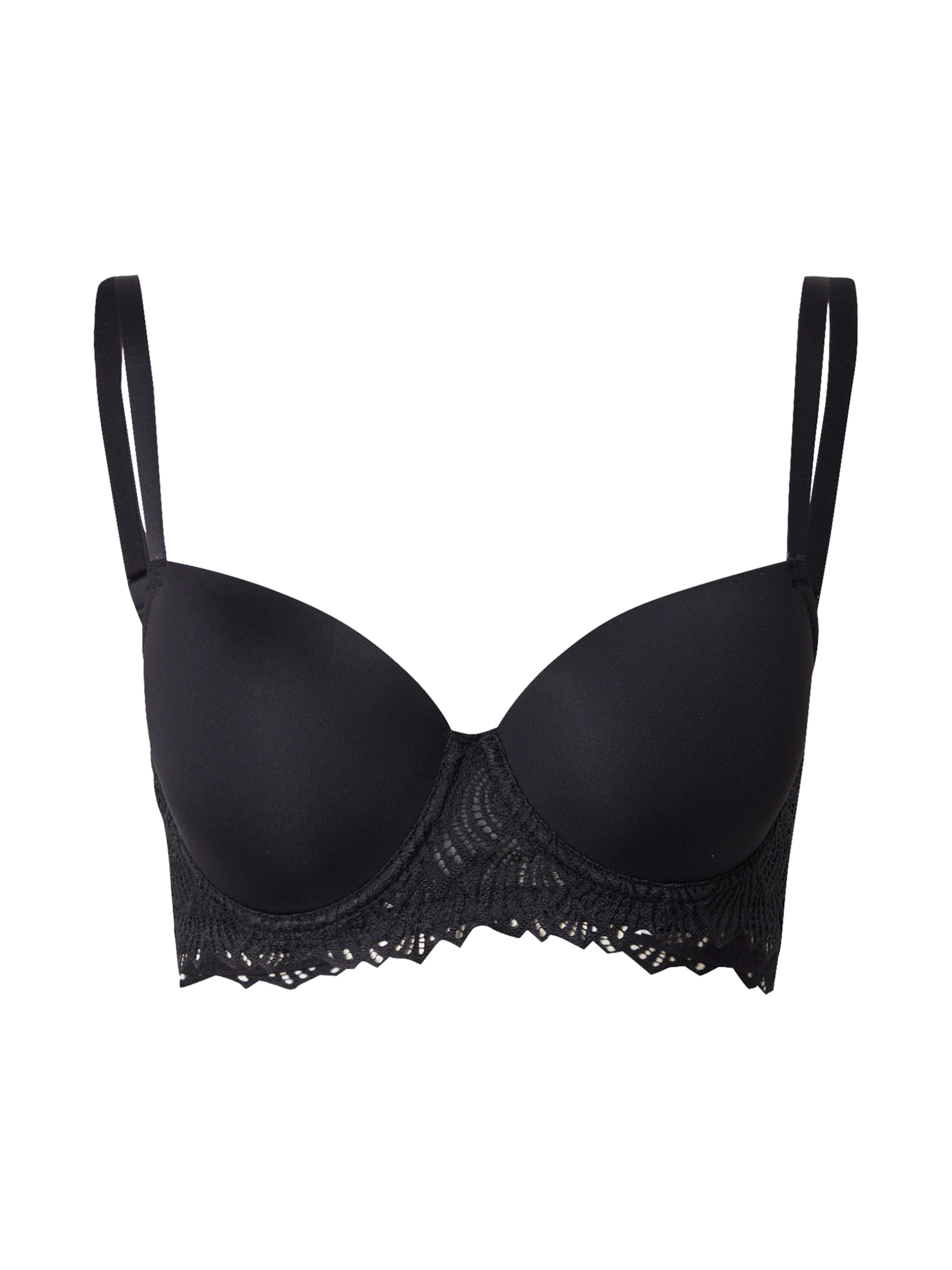NATURANA T-shirt Bra in Black: front