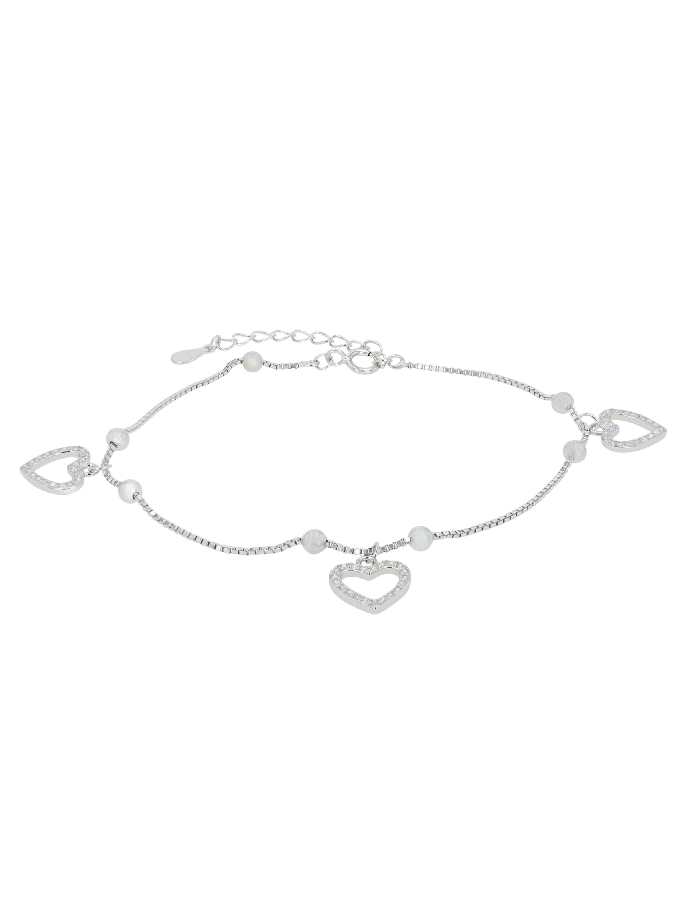 Akzent Bracelet 'Cordis' in Silver