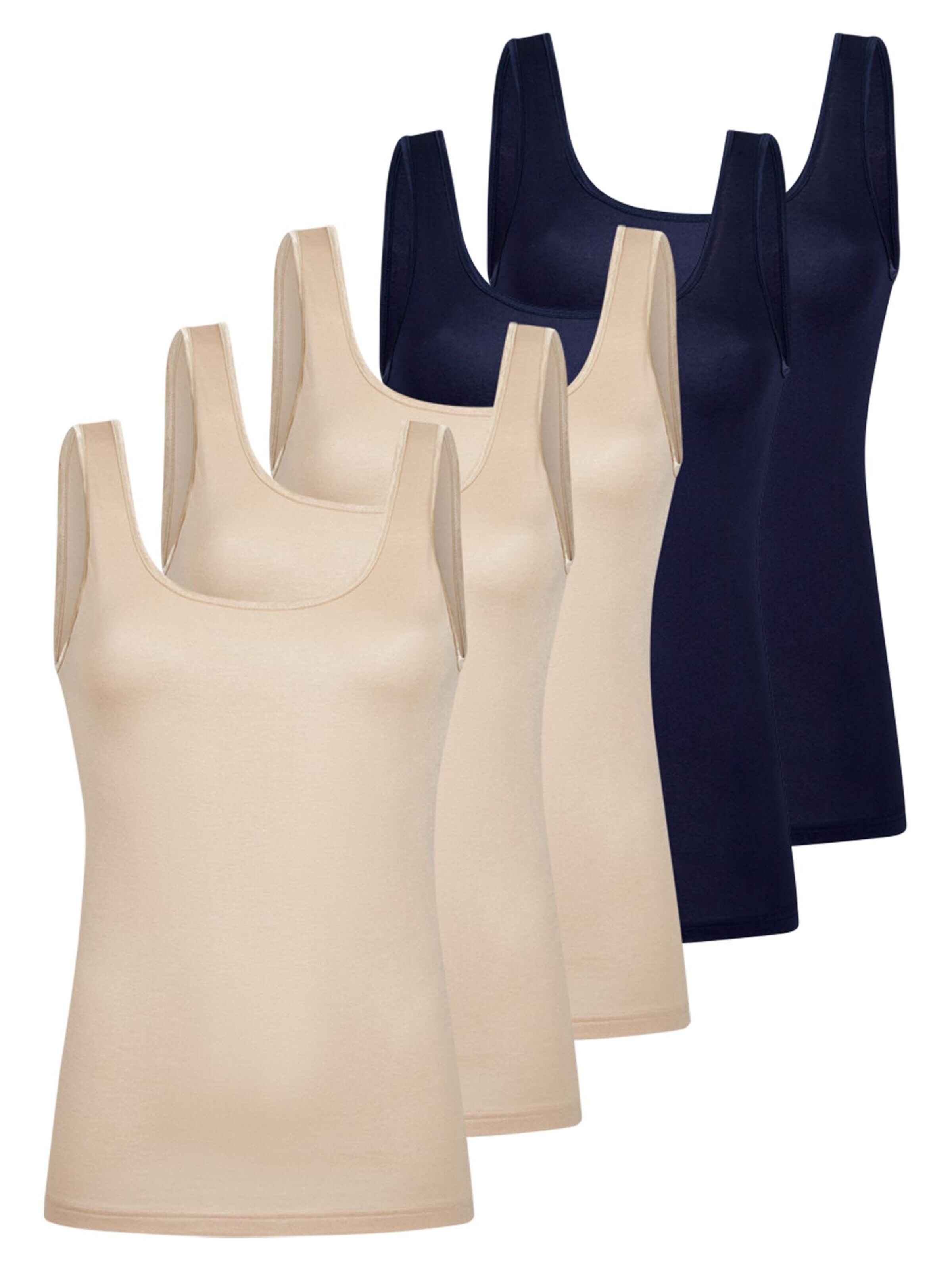 Nina von C. Undershirt 'Motion' in Beige: front