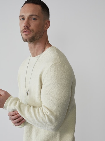 Coupe regular Pull-over 'Laurenz' DAN FOX APPAREL en beige : devant