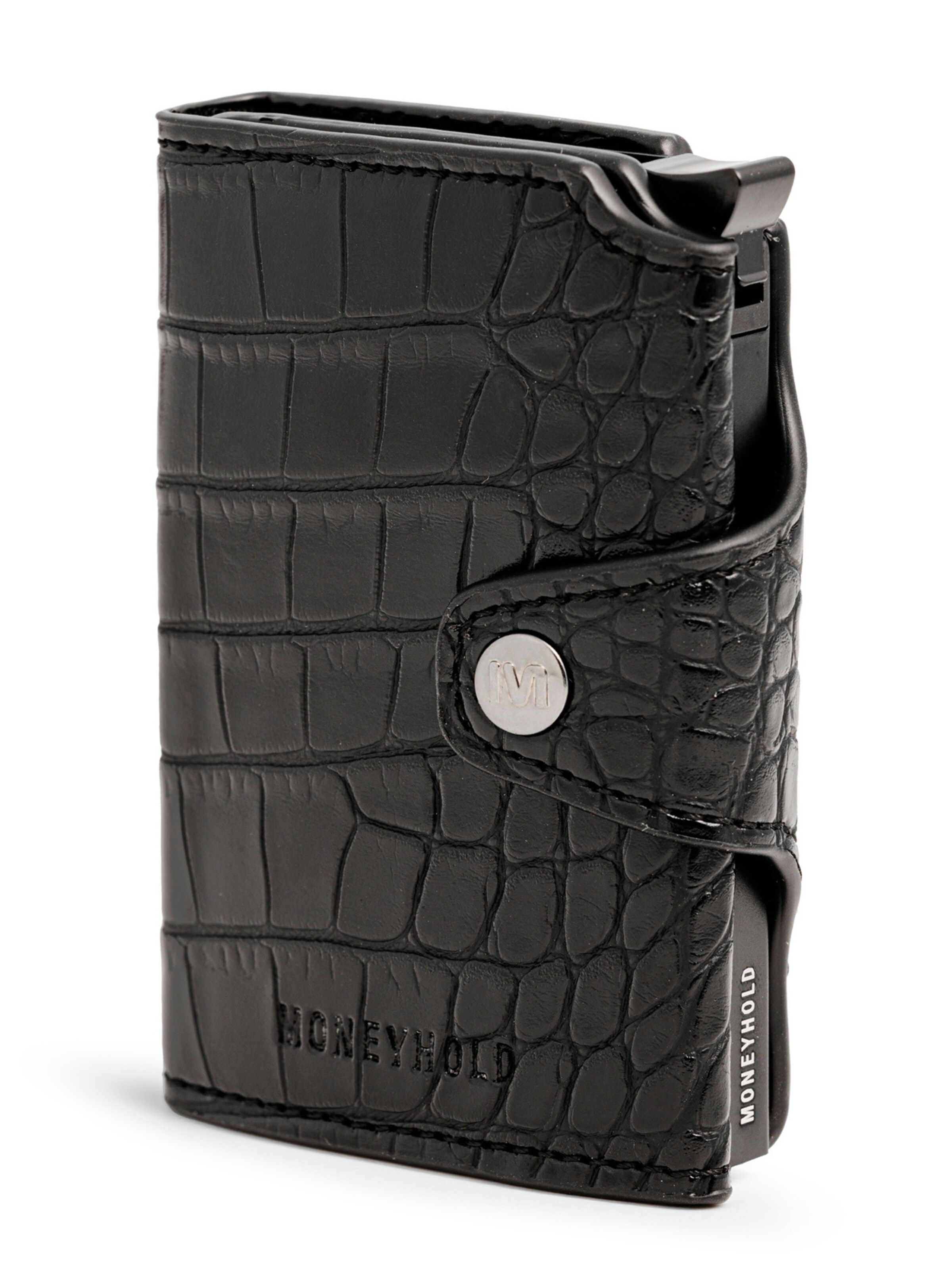 Portamonete di Moneyhold in nero: frontale
