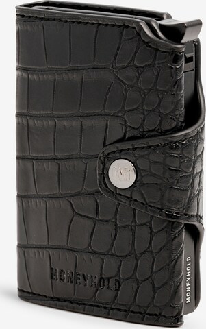 Portamonete di Moneyhold in nero: frontale