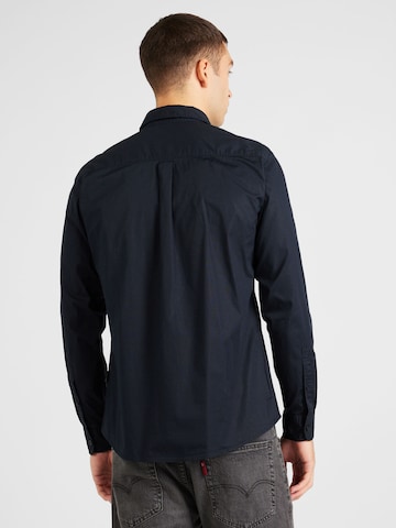 BLEND Regular fit Button Up Shirt in Black