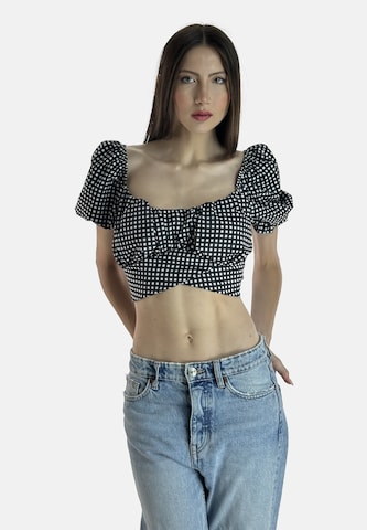 Elara Bluse i sort: forside