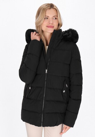Usha Winter Coat in Black: front