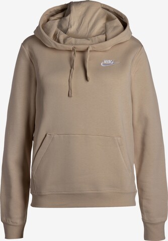 Nike Sportswear Sweatshirt in Beige: voorkant