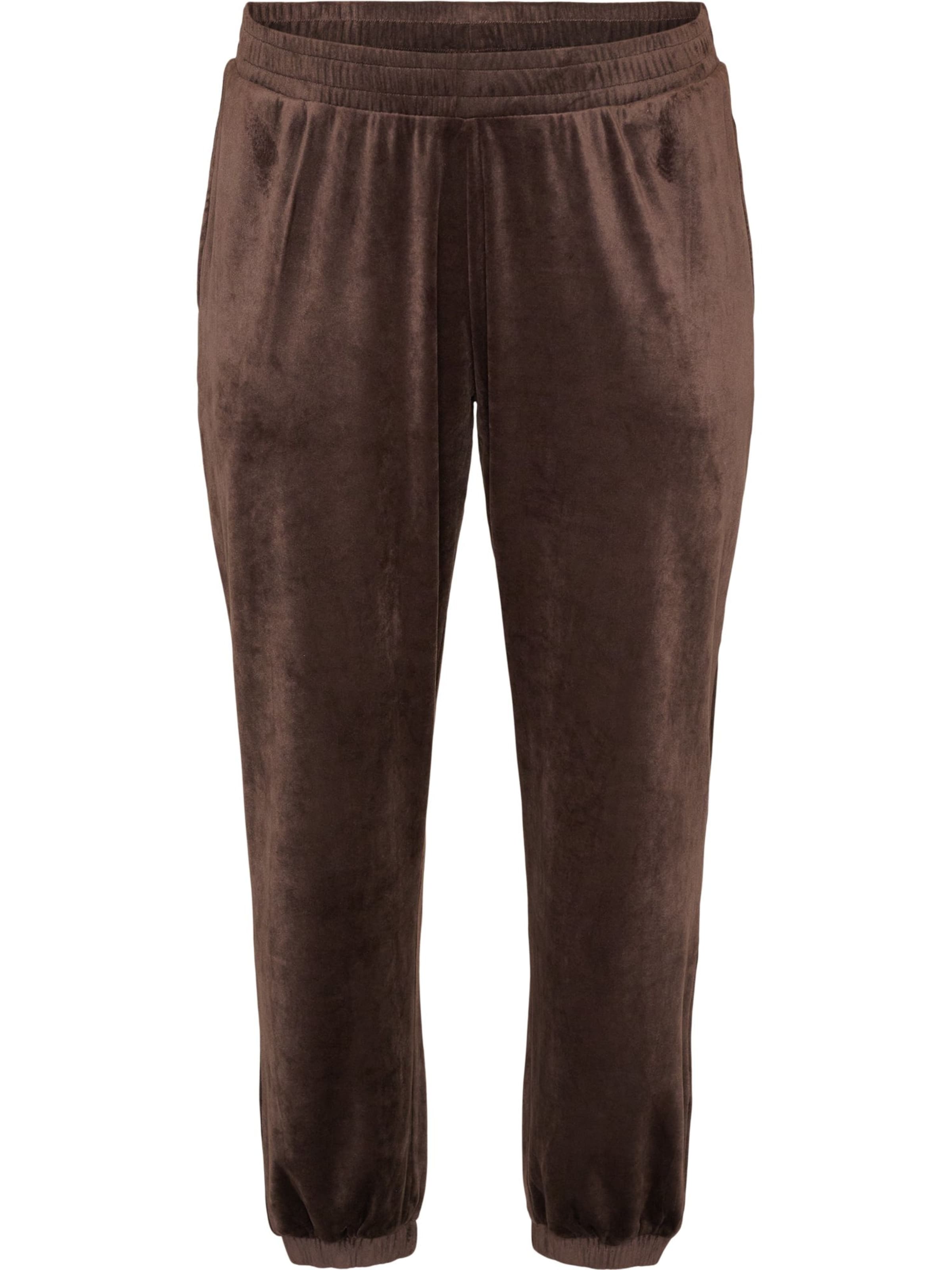 Tapered Pantaloni di Zizzi in marrone: frontale
