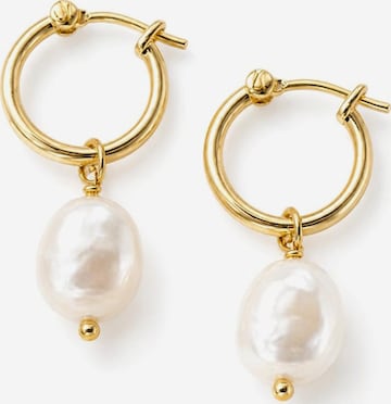 Boucles d'oreilles 'Liv Earrings Gold' Sally Jane Bridal en or : devant