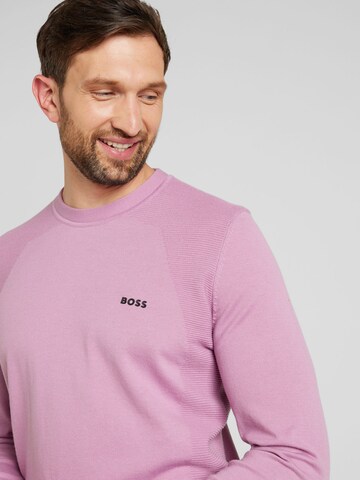 BOSS Sweter 'Momentum' w kolorze fioletowy